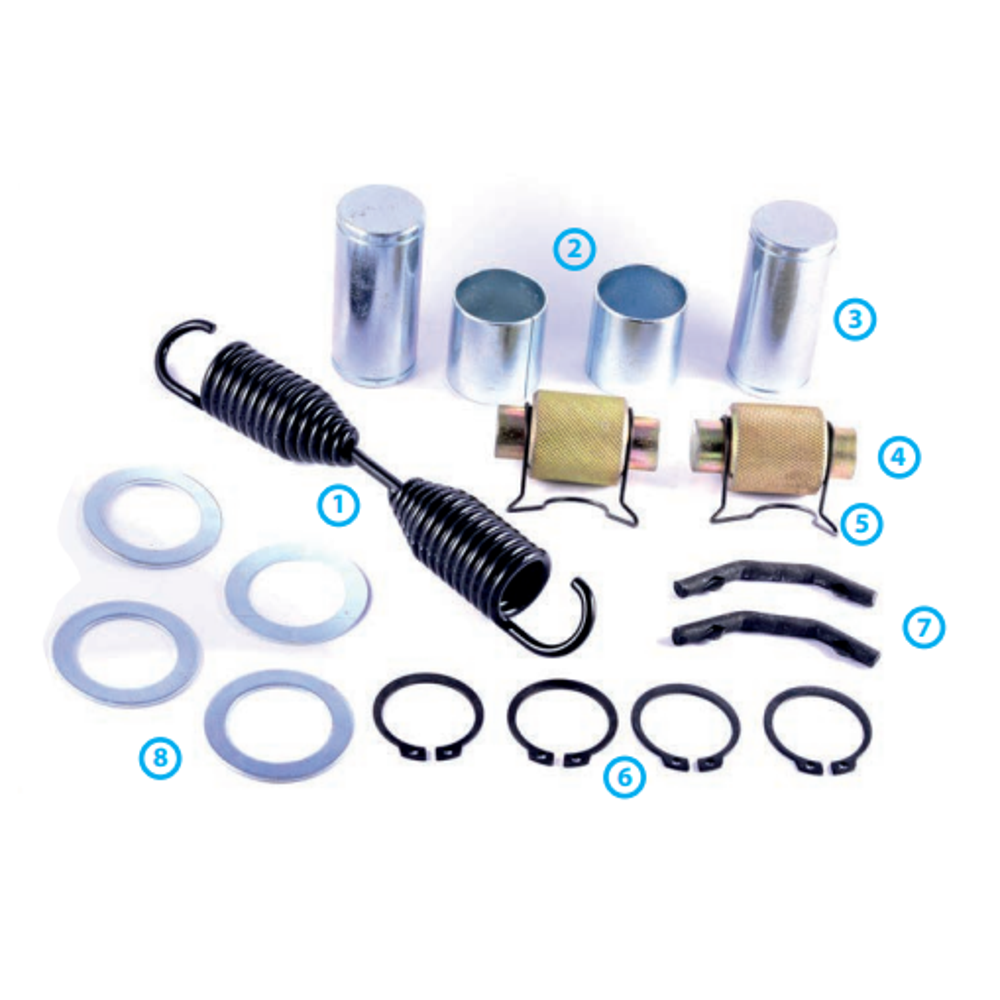 Kit Rodillo y Pasadores Patin 4515 Ojo Cerrado